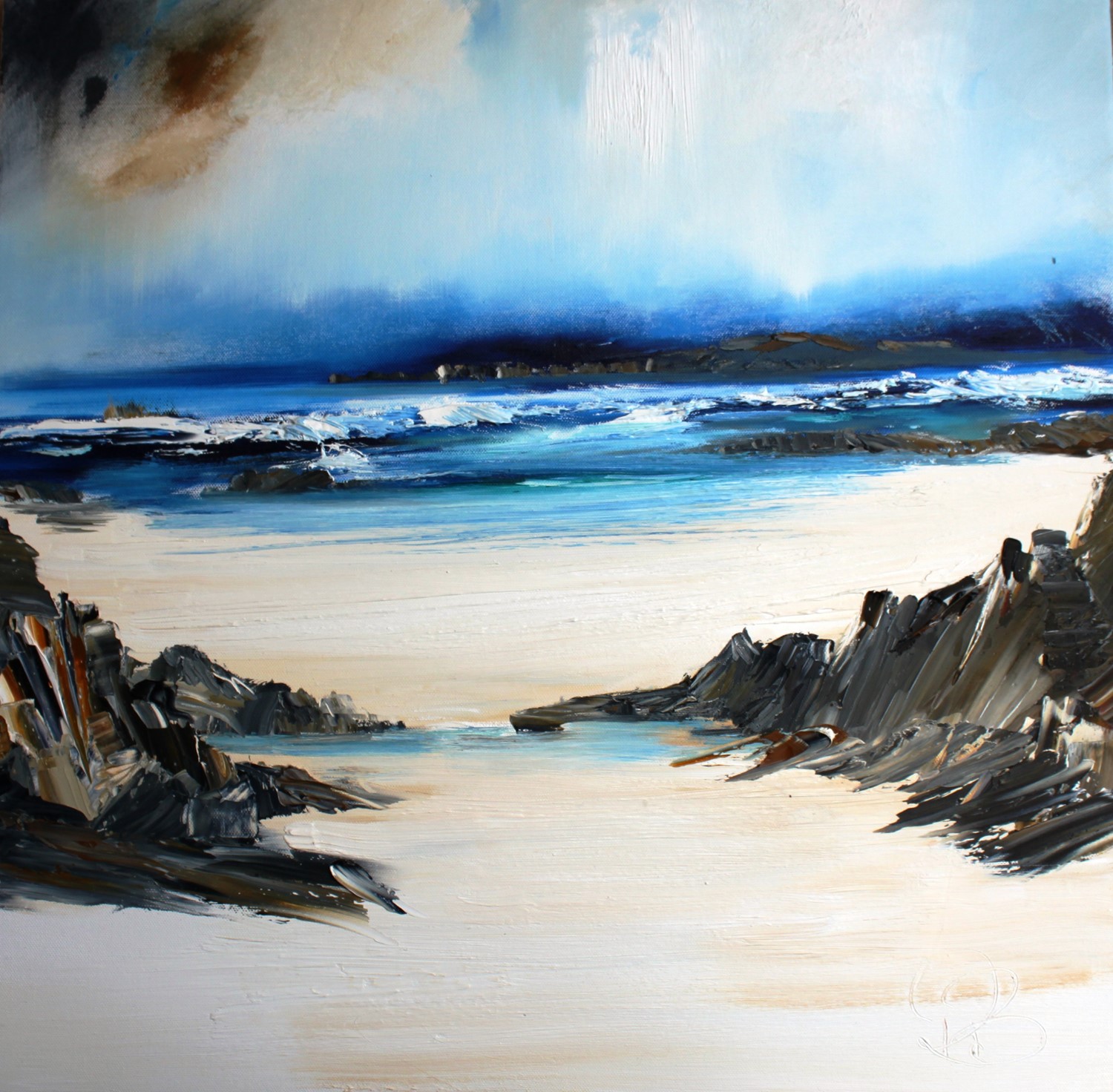 'The White Sands on the West Coast' by artist Rosanne Barr